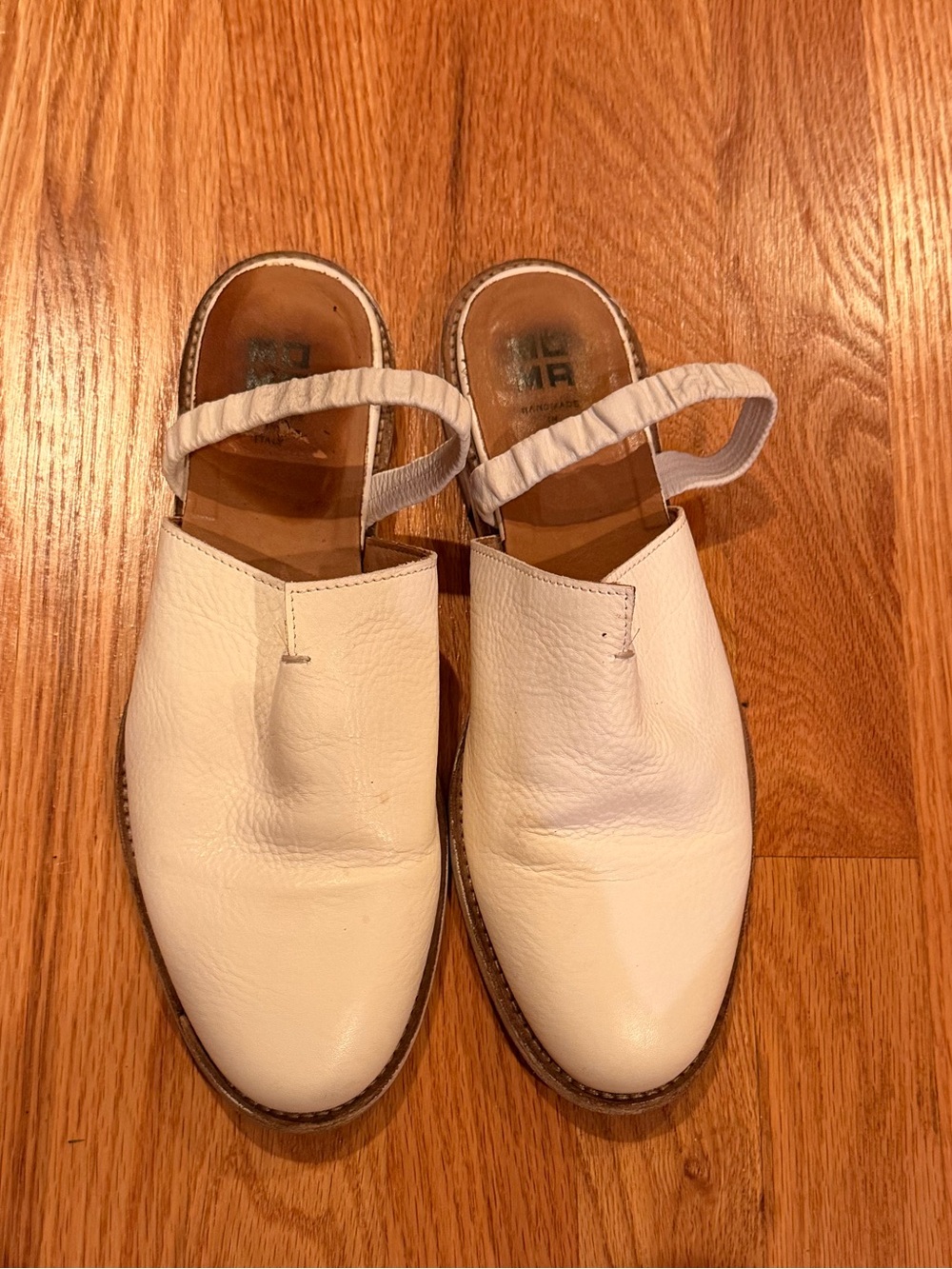 MOMA leather mules , sling backs EU 39